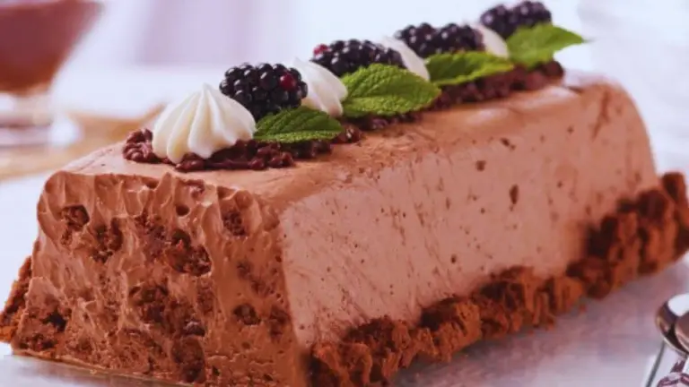 Sorvete mousse com cookie